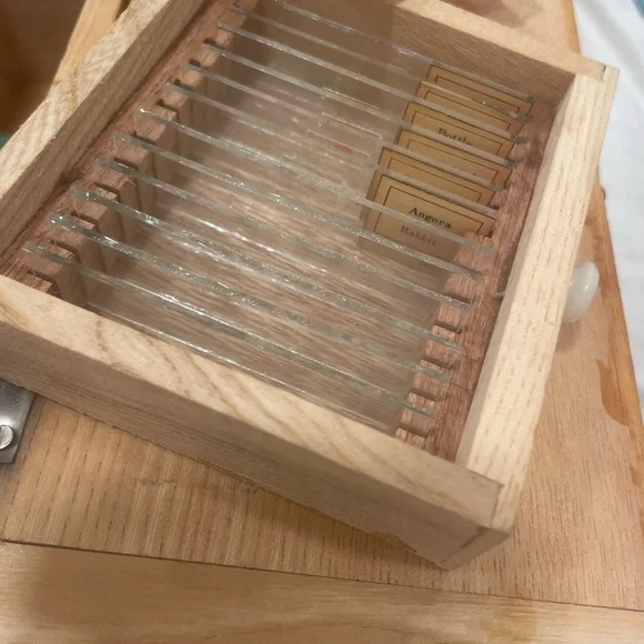 HOC Vintage Black Microscope COMPLETE .. NIB very rare - Picture 2 of 9